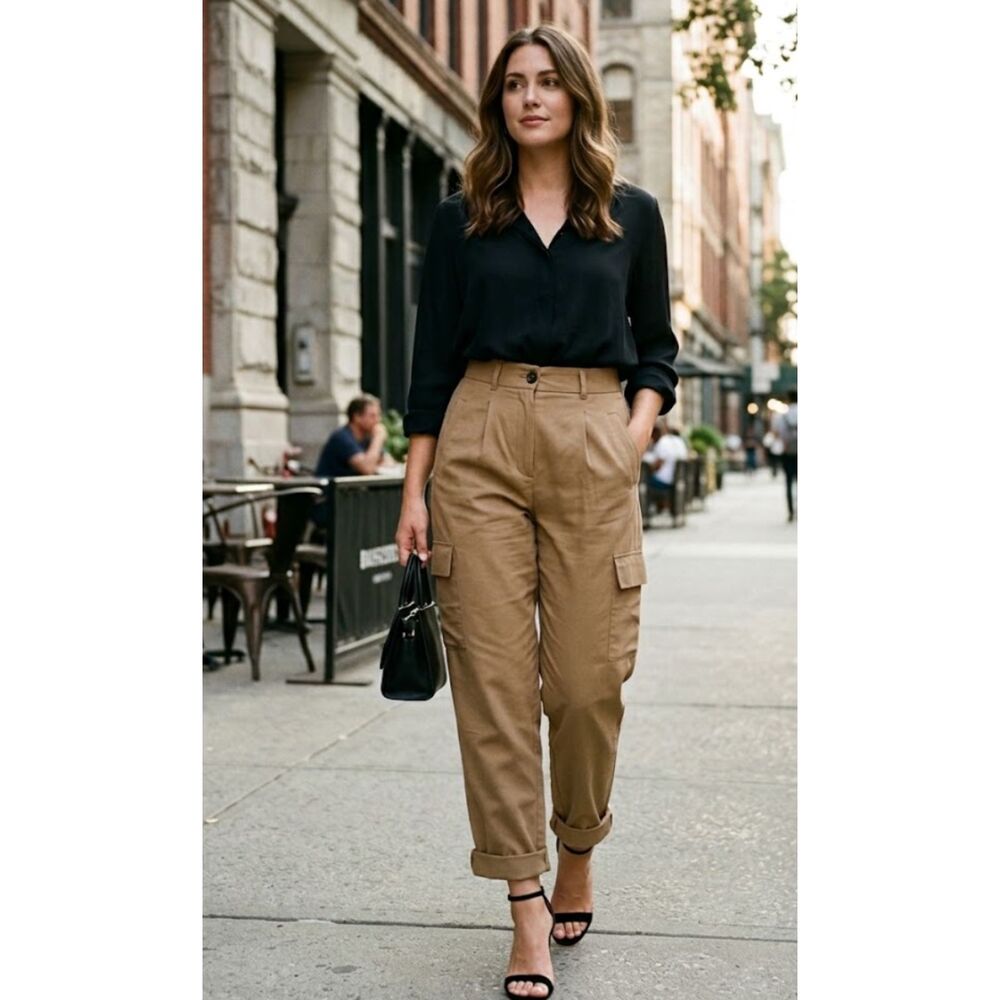 Old Navy 2023 Extra High-Waisted Taylor Cargo Pants Women's Size XS Petite